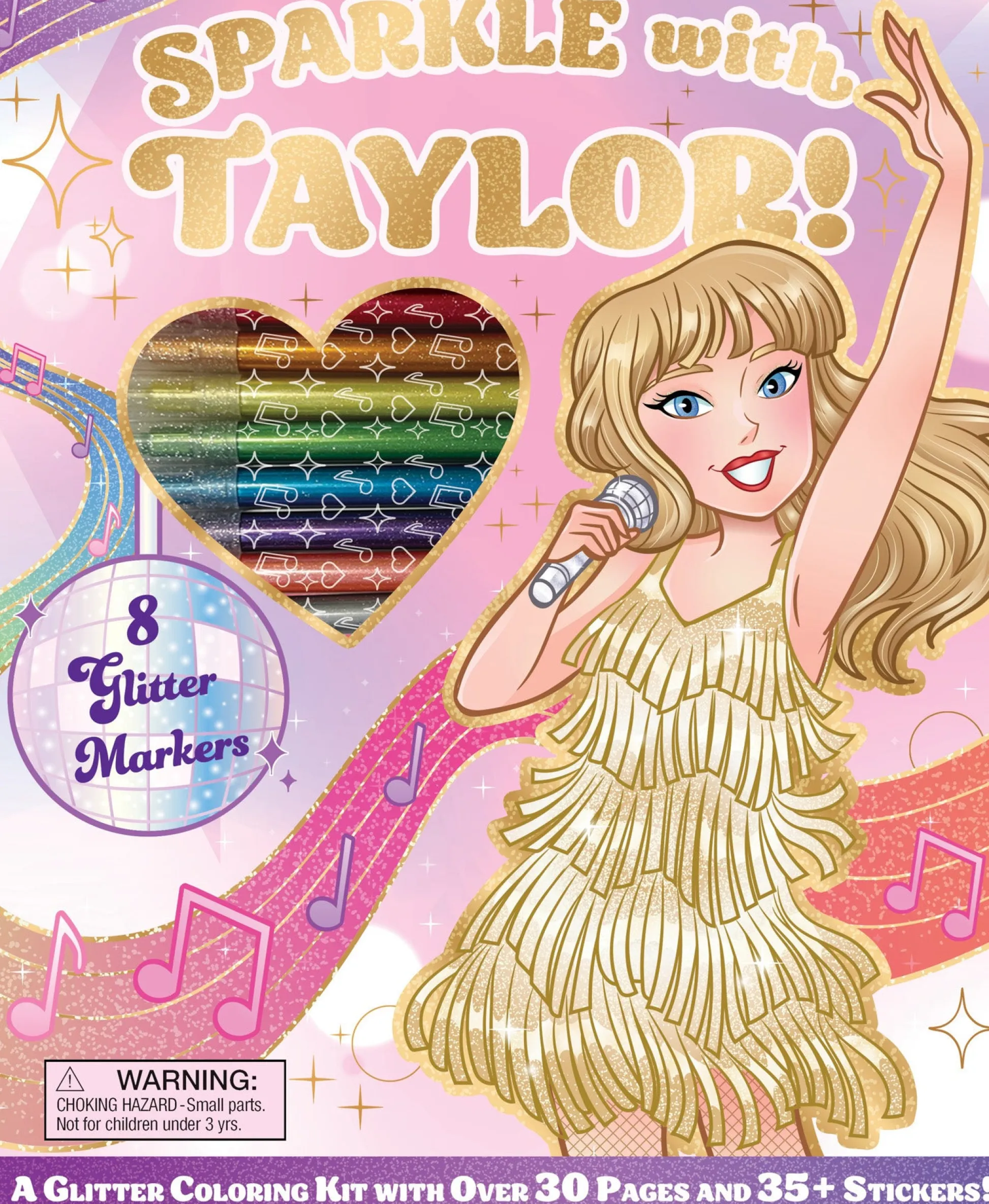 Readerlink Distribution Services Taylor Swift Glitter Era Coloring Kit with Stickers and Markers* Reading, Writing & Speech