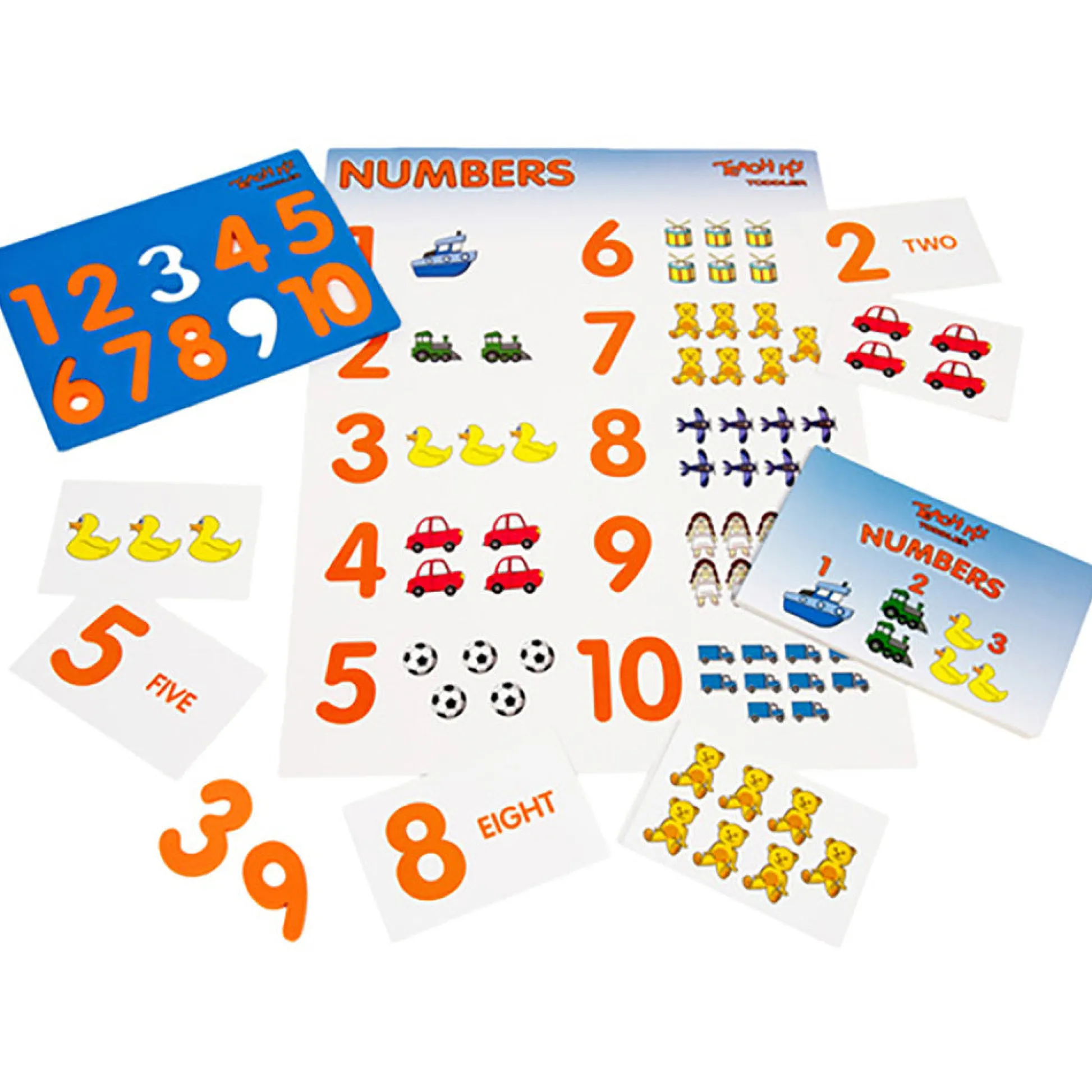 Flat River Group Teach My Toddler Learning Kit - Screen-Free Educational Playset for Alphabet, Numbers, Shapes, Colors* Preschool Education Toys & Activities