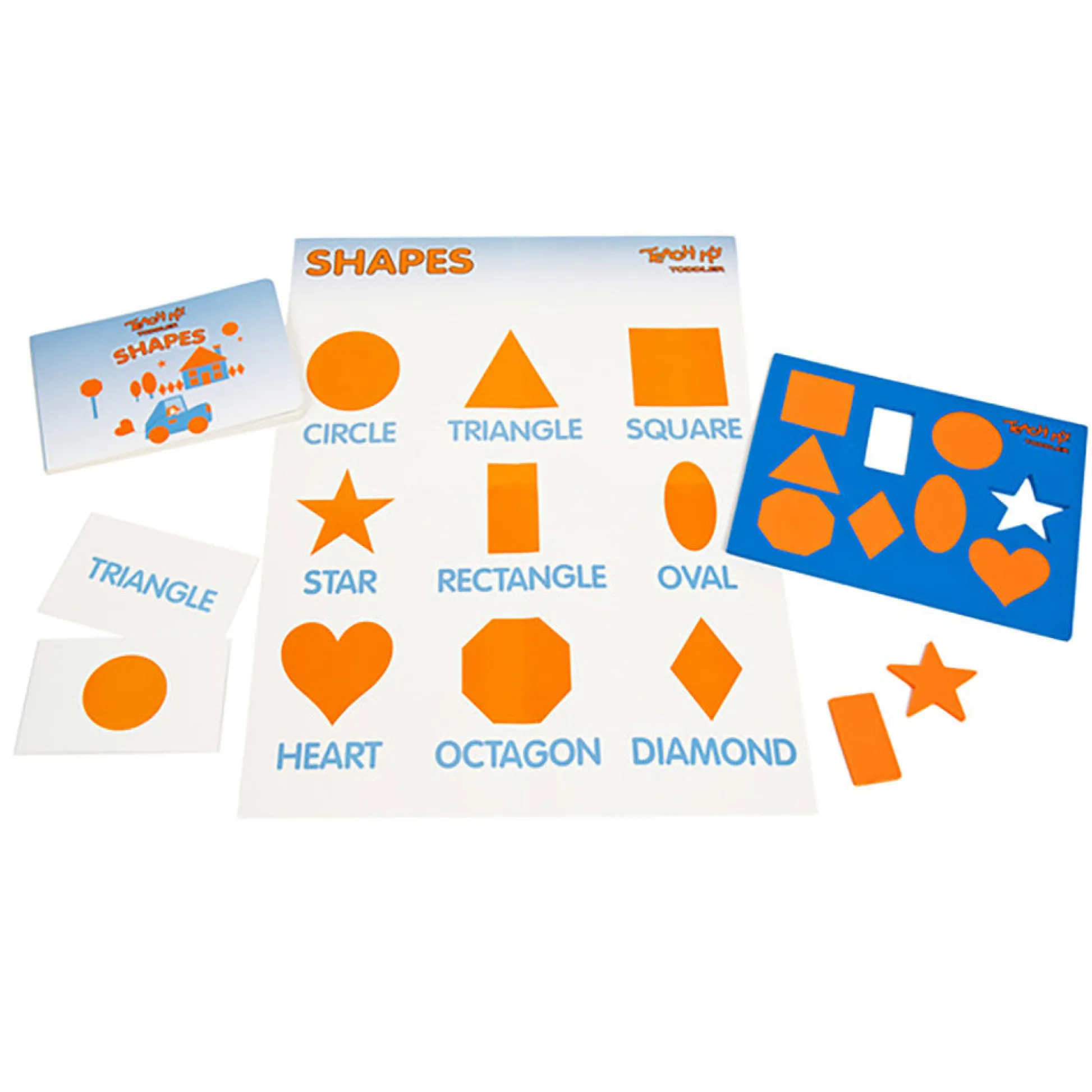 Flat River Group Teach My Toddler Learning Kit - Screen-Free Educational Playset for Alphabet, Numbers, Shapes, Colors* Preschool Education Toys & Activities