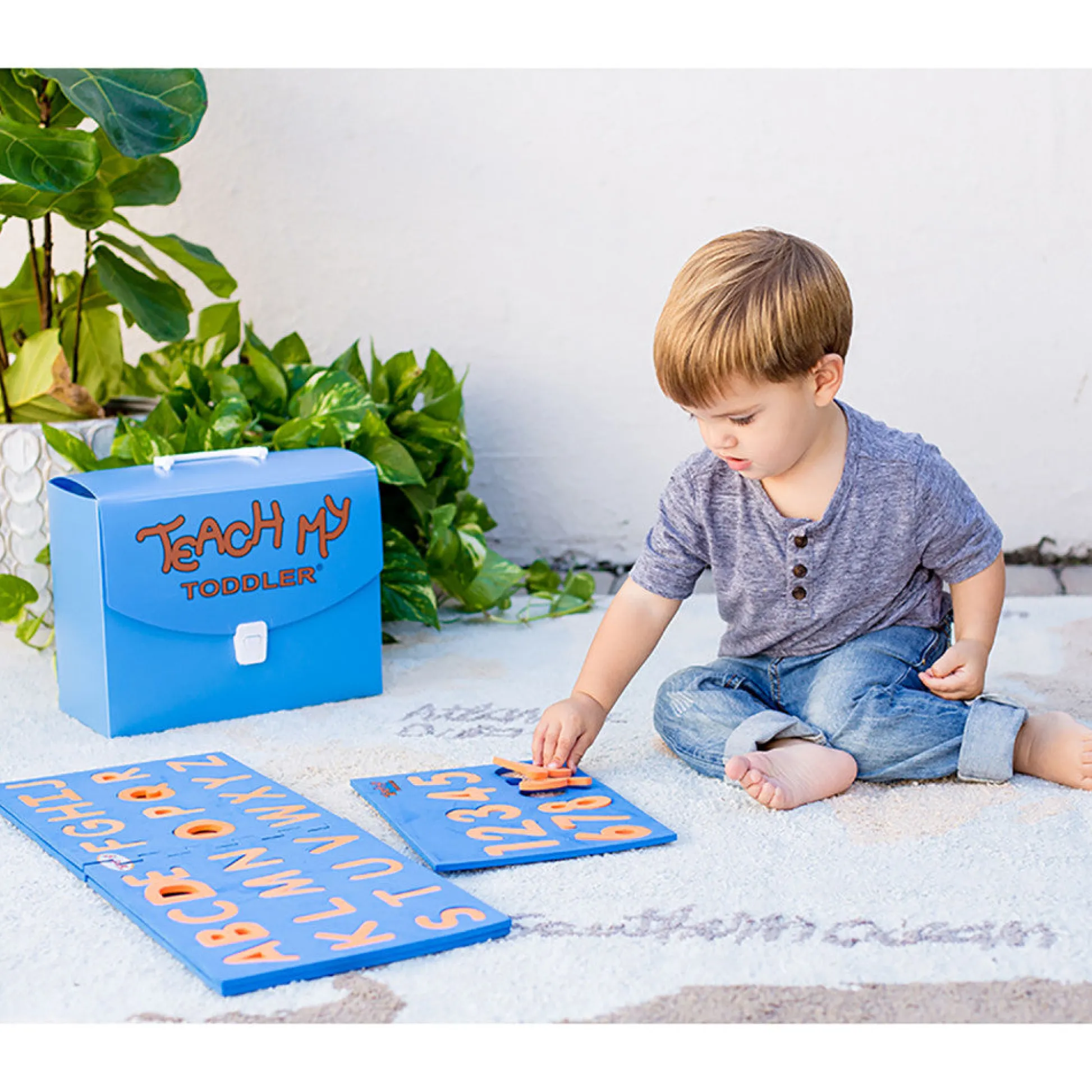 Flat River Group Teach My Toddler Learning Kit - Screen-Free Educational Playset for Alphabet, Numbers, Shapes, Colors* Preschool Education Toys & Activities
