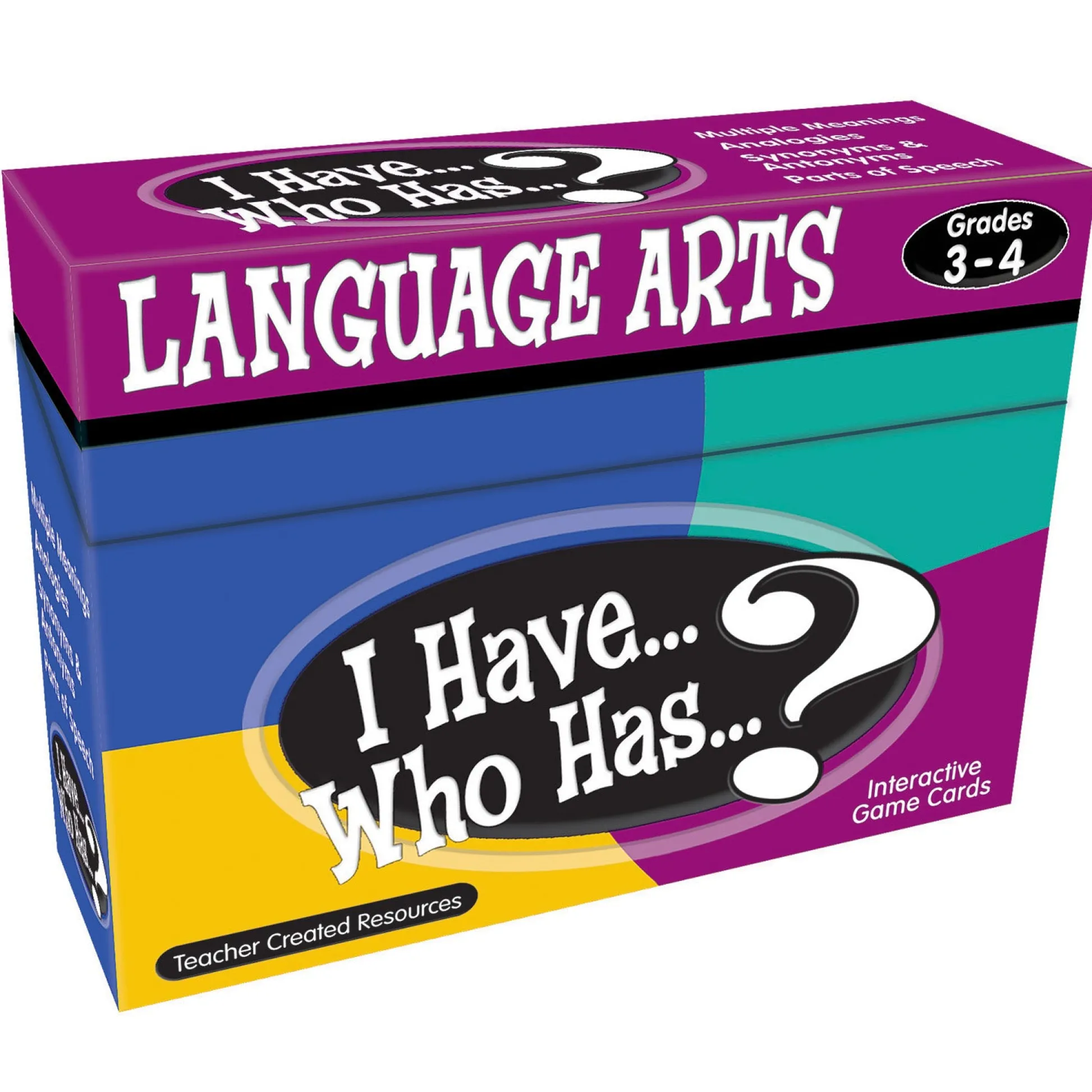 Educators Resource Teacher Created Resources I Have, Who Has Language Arts Game - Grades 3-4* Card Games