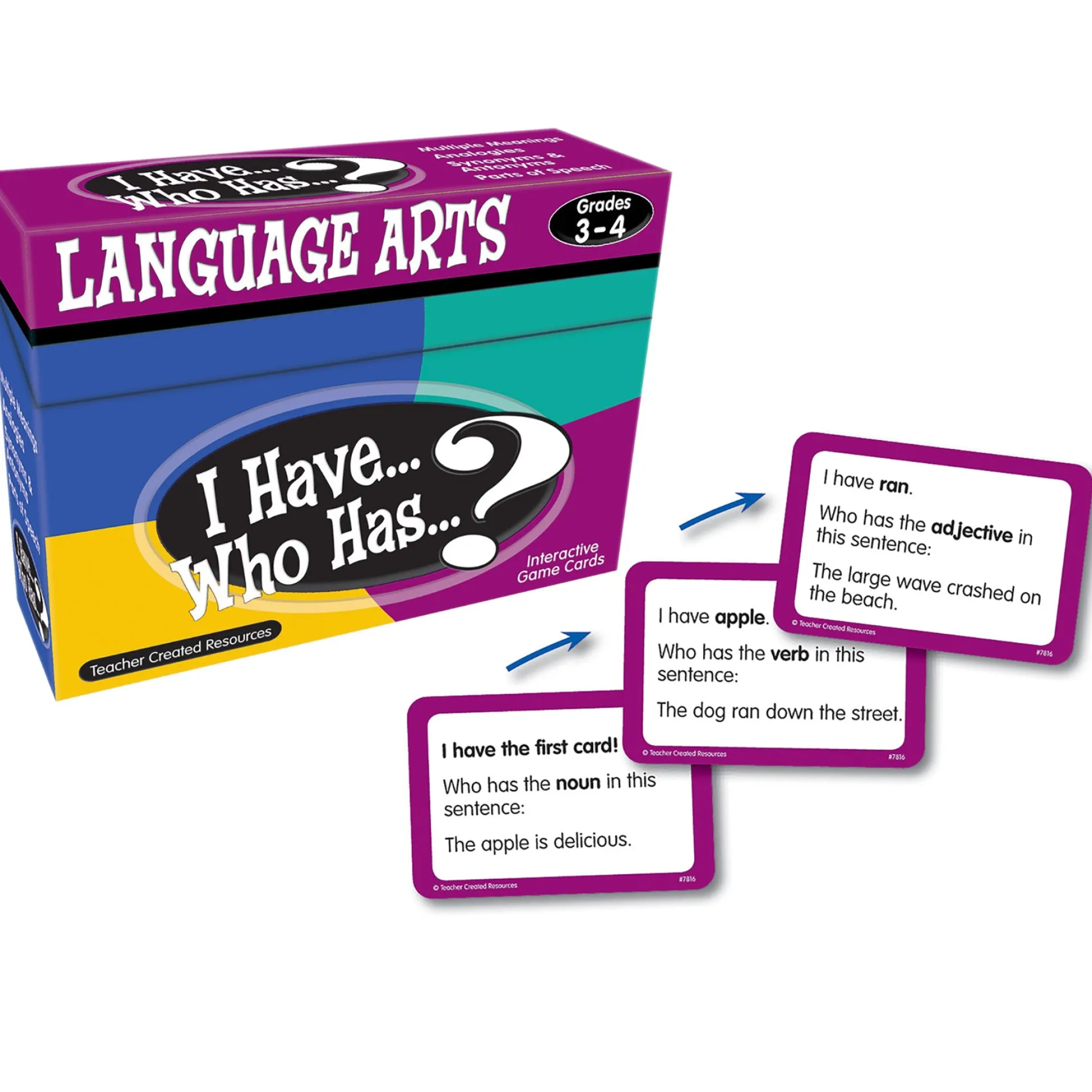 Educators Resource Teacher Created Resources I Have, Who Has Language Arts Game - Grades 3-4* Card Games