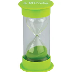 Educators Resource Teacher Created Resources 5-Minute Sand Timer Trio - Lime Green* Math Toys|Math, Counting & Time