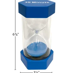 Educators Resource Teacher Created Resources Large 15-Minute Sand Timer with Blue Sand* Math Toys|Math, Counting & Time