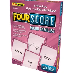 Educators Resource Teacher Created Resources Four Score Word Families Card Game Trio Pack* Card Games