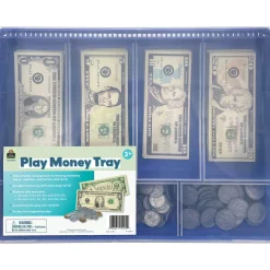 Educators Resource Teacher Created Resources Play Money Tray - Interactive Learning Set* Math Toys|Math, Counting & Time