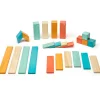 Educators Resource Tegu Magnetic Wooden Blocks, 24-Piece Set, Sunset* Magnetic Tiles & Building Sets