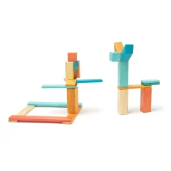 Educators Resource Tegu Magnetic Wooden Blocks, 24-Piece Set, Sunset* Magnetic Tiles & Building Sets