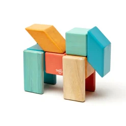 Educators Resource Tegu Magnetic Wooden Blocks, 24-Piece Set, Sunset* Magnetic Tiles & Building Sets