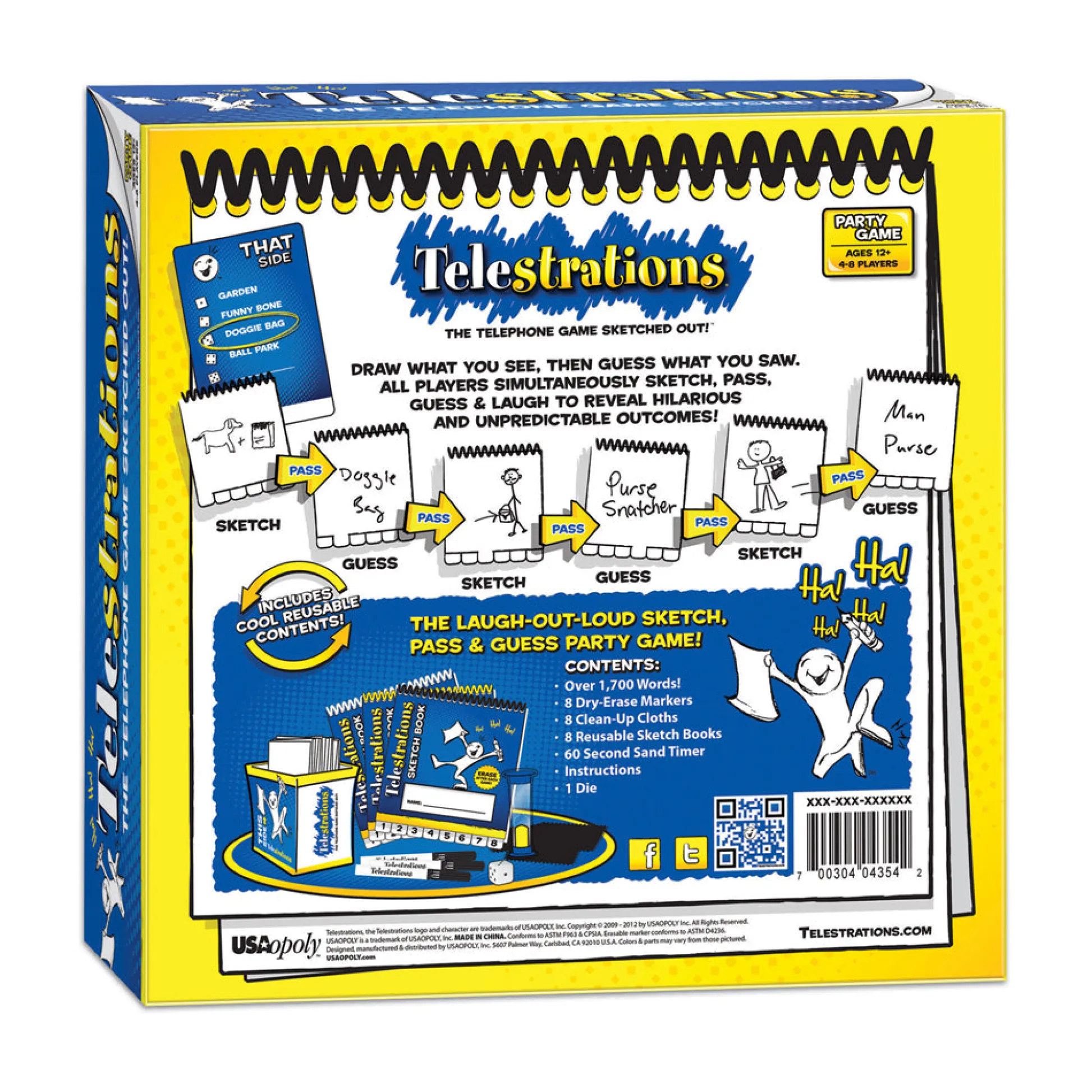 AreYouGame Telestrations Original - The Fun Family Sketching Game* Family & Entertainments Games|Social & Emotional Skills