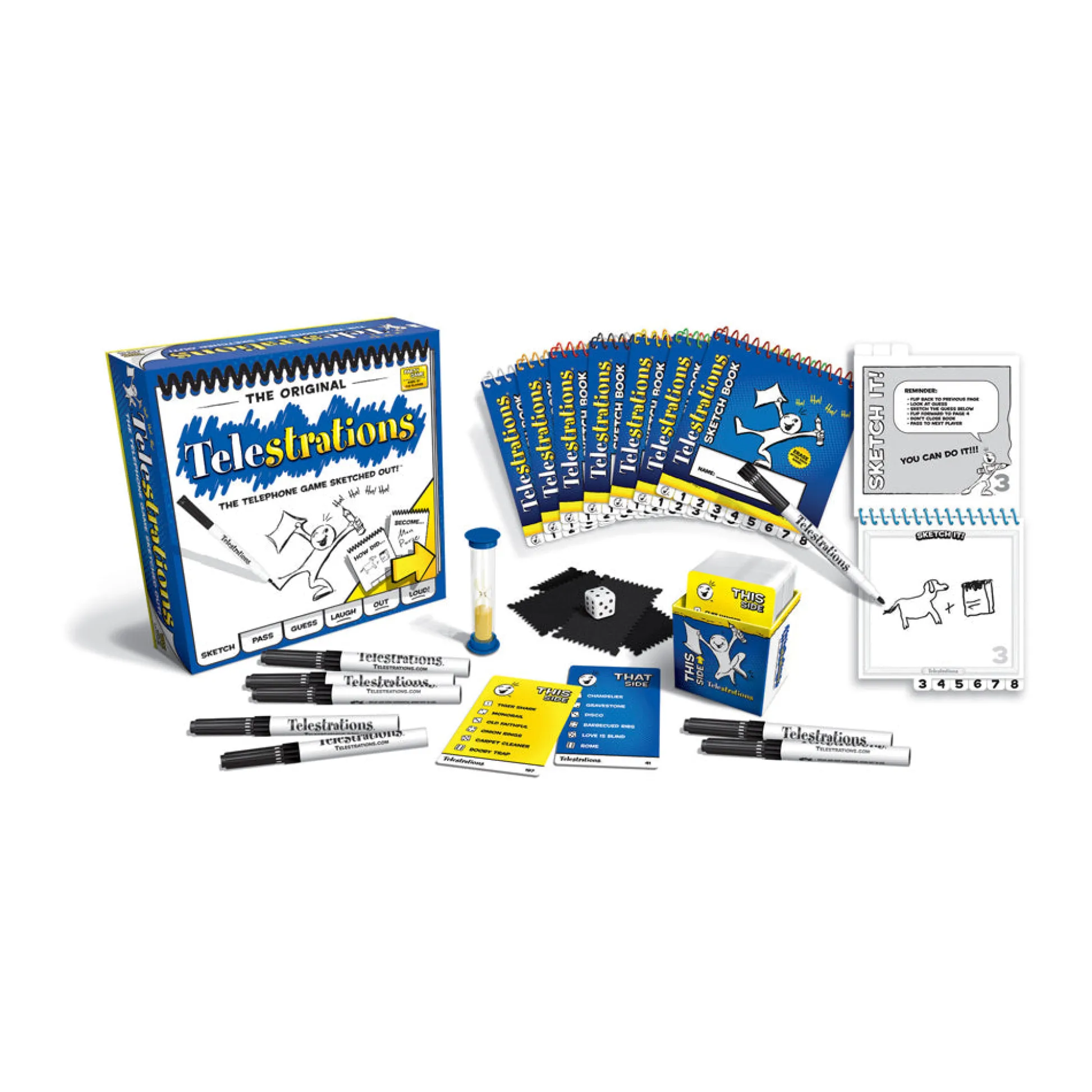 AreYouGame Telestrations Original - The Fun Family Sketching Game* Family & Entertainments Games|Social & Emotional Skills