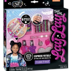 Flat River Group That Girl Lay Lay Express Yo 'Self DIY Bracelet and Nail Art Kit - Pink/Purple* Crafts & Activities