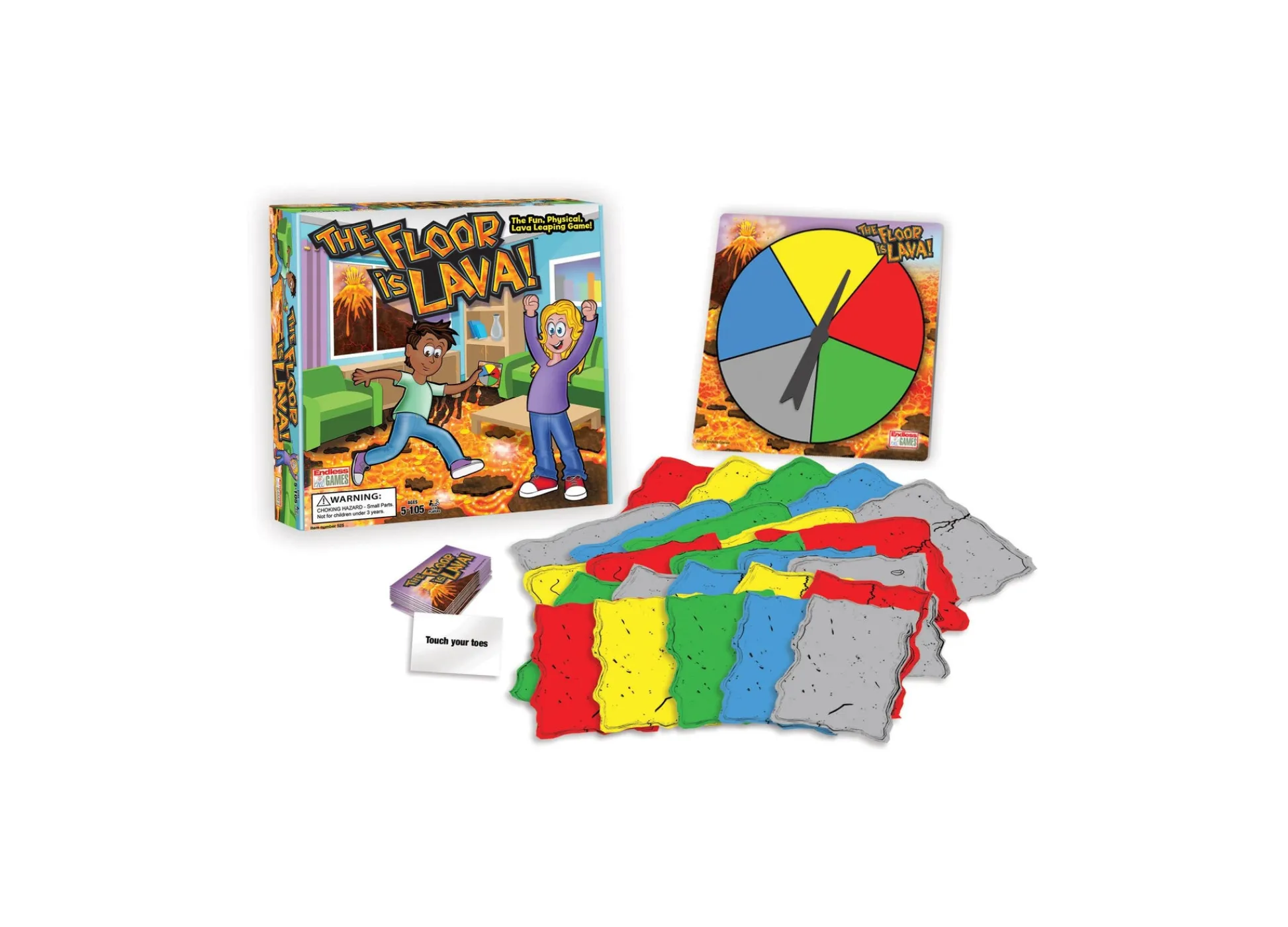 AreYouGame The Floor is Lava! Interactive Foam Stone Jumping Game* Family & Entertainments Games