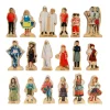 Educators Resource The Freckled Frog Global Friends Wooden Blocks - Set of 18* Wood & Jumbo Blocks|Social & Emotional Skills