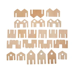 Educators Resource The Freckled Frog Little Happy Architect Wooden Blocks - 22 Piece Set for Toddlers 18m+* Wood & Jumbo Blocks