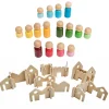 Educators Resource The Freckled Frog Rainbow Families & Architect Wooden Blocks Playset* Preschool Building Sets & Blocks|Preschool Education Toys & Activities