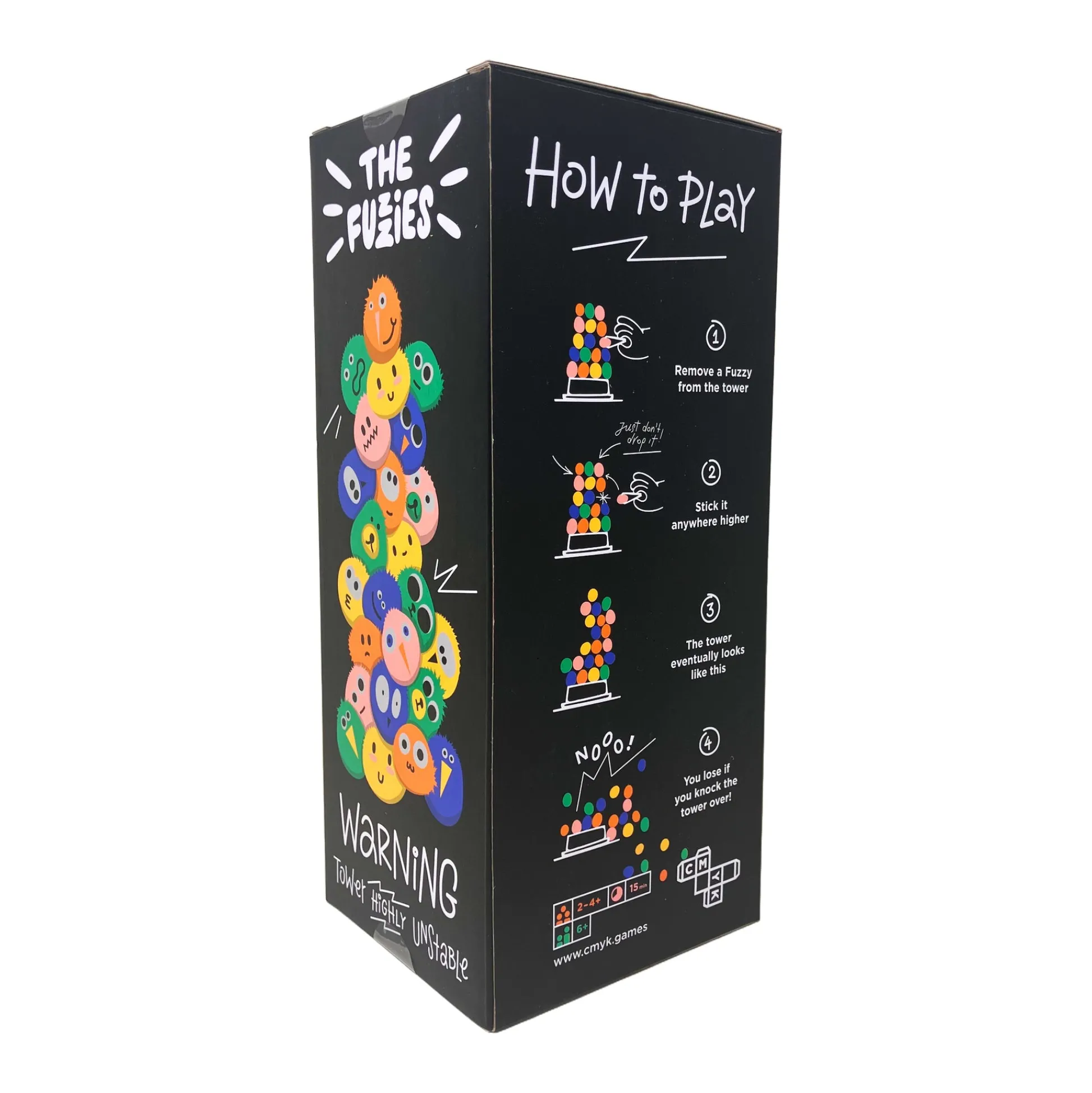 AreYouGame The Fuzzies Colorful Tower Stacking Family Game* Family & Entertainments Games