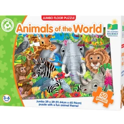 Educators Resource The Learning Journey Jumbo Floor Puzzle - Animals of the World, 50 pc* Puzzles