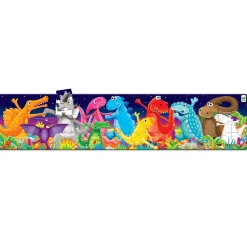 Educators Resource The Learning Journey Long & Tall Puzzles - Color Dancing Dinos - 51 pc* Puzzles|Social & Emotional Skills