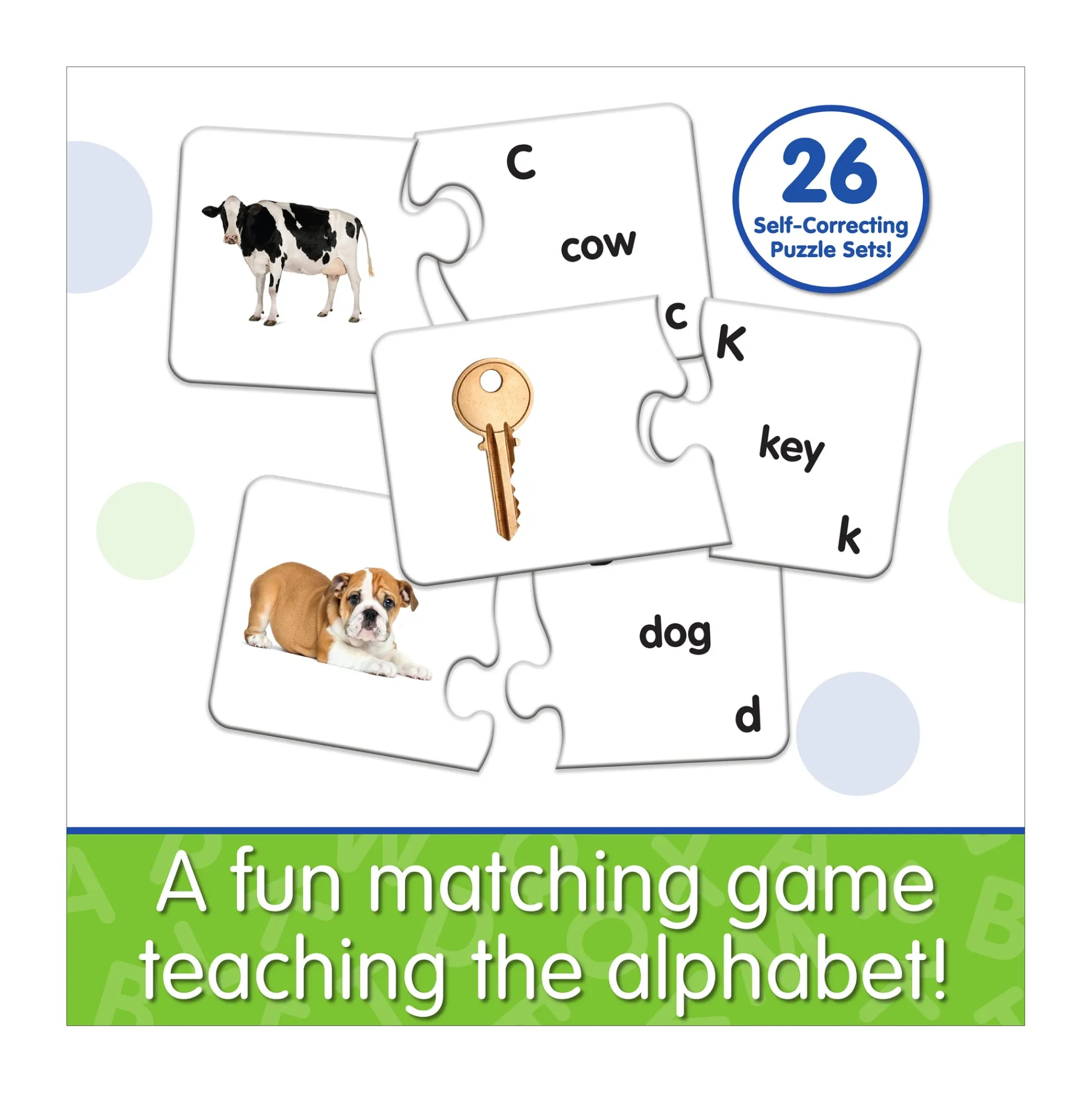 AreYouGame The Learning Journey Match It! - ABC's Puzzle Building Set* Preschool Education Toys & Activities|Puzzles