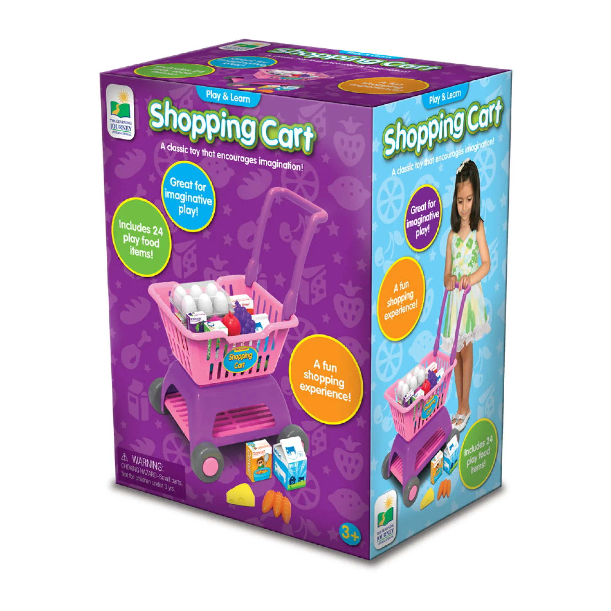 AreYouGame The Learning Journey Play & Learn Shopping Cart - Interactive Pretend Playset* Kitchens & Play Food|Social & Emotional Skills