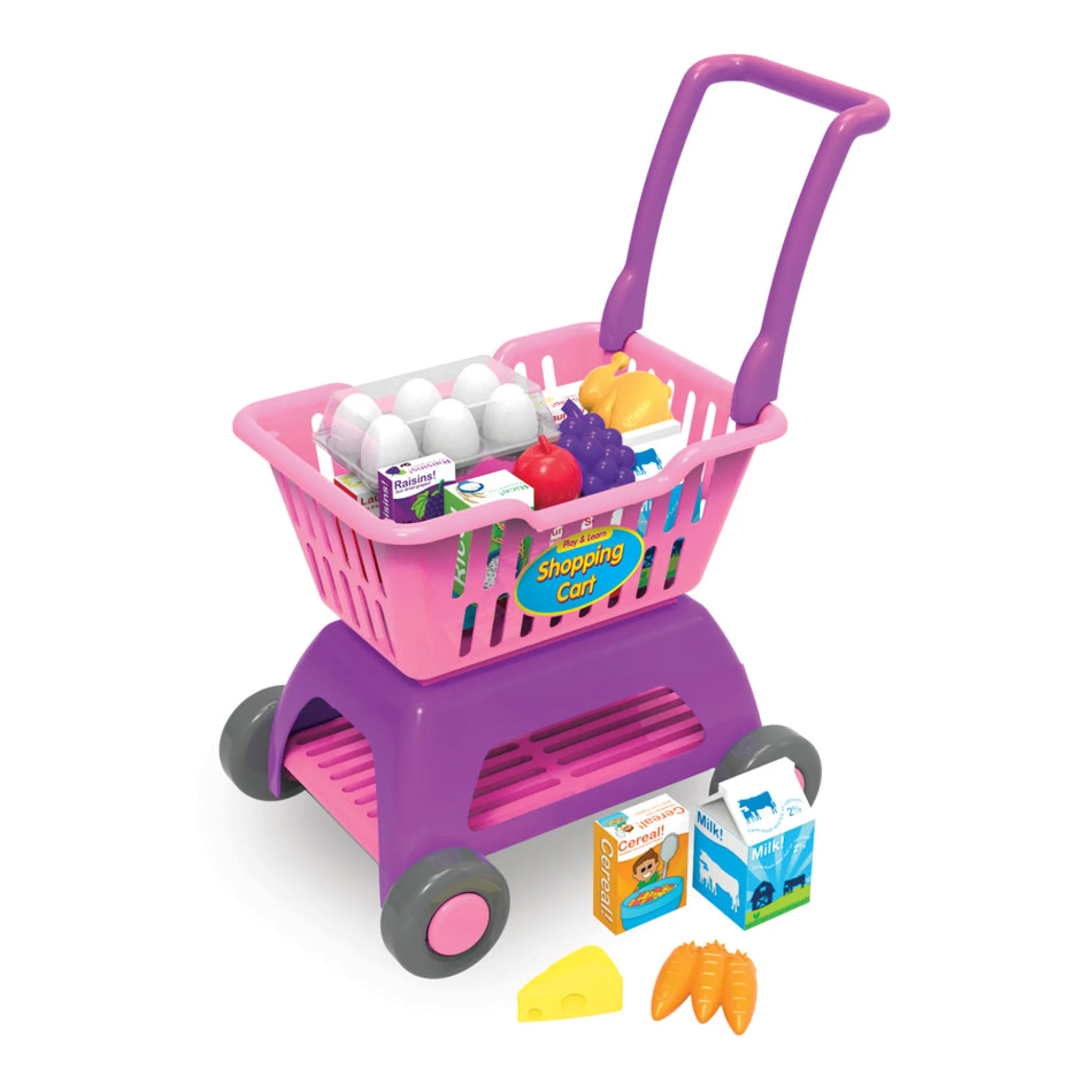 AreYouGame The Learning Journey Play & Learn Shopping Cart - Interactive Pretend Playset* Kitchens & Play Food|Social & Emotional Skills