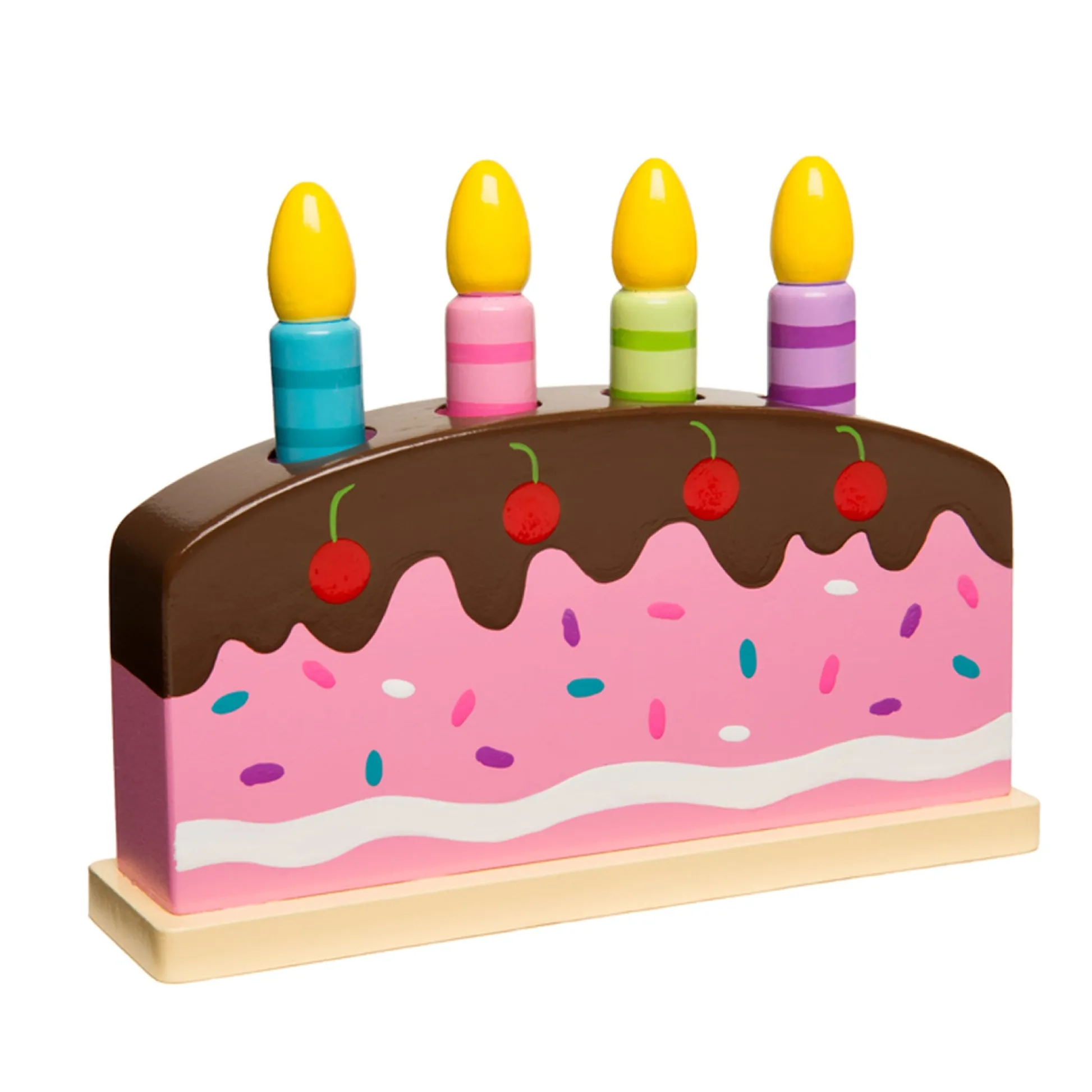 Educators Resource The Original Toy Company Wooden Pop Up Birthday Cake – Multicolor* Preschool Education Toys & Activities