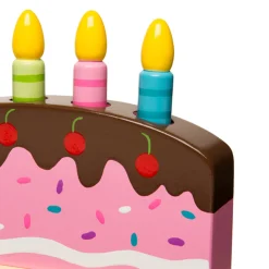 Educators Resource The Original Toy Company Wooden Pop Up Birthday Cake – Multicolor* Preschool Education Toys & Activities