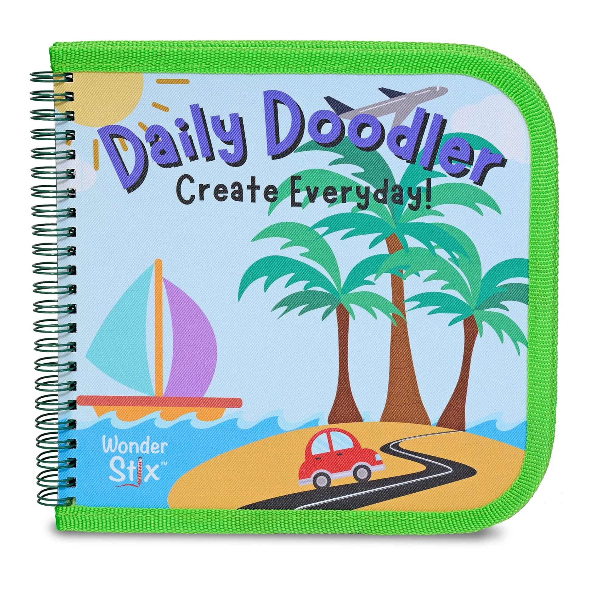 Educators Resource The Pencil Grip Daily Doodler Reusable Activity Book - Travel Cover with 4 Wonder Stix*Kids Kids Books|Drawing, Color & Painting