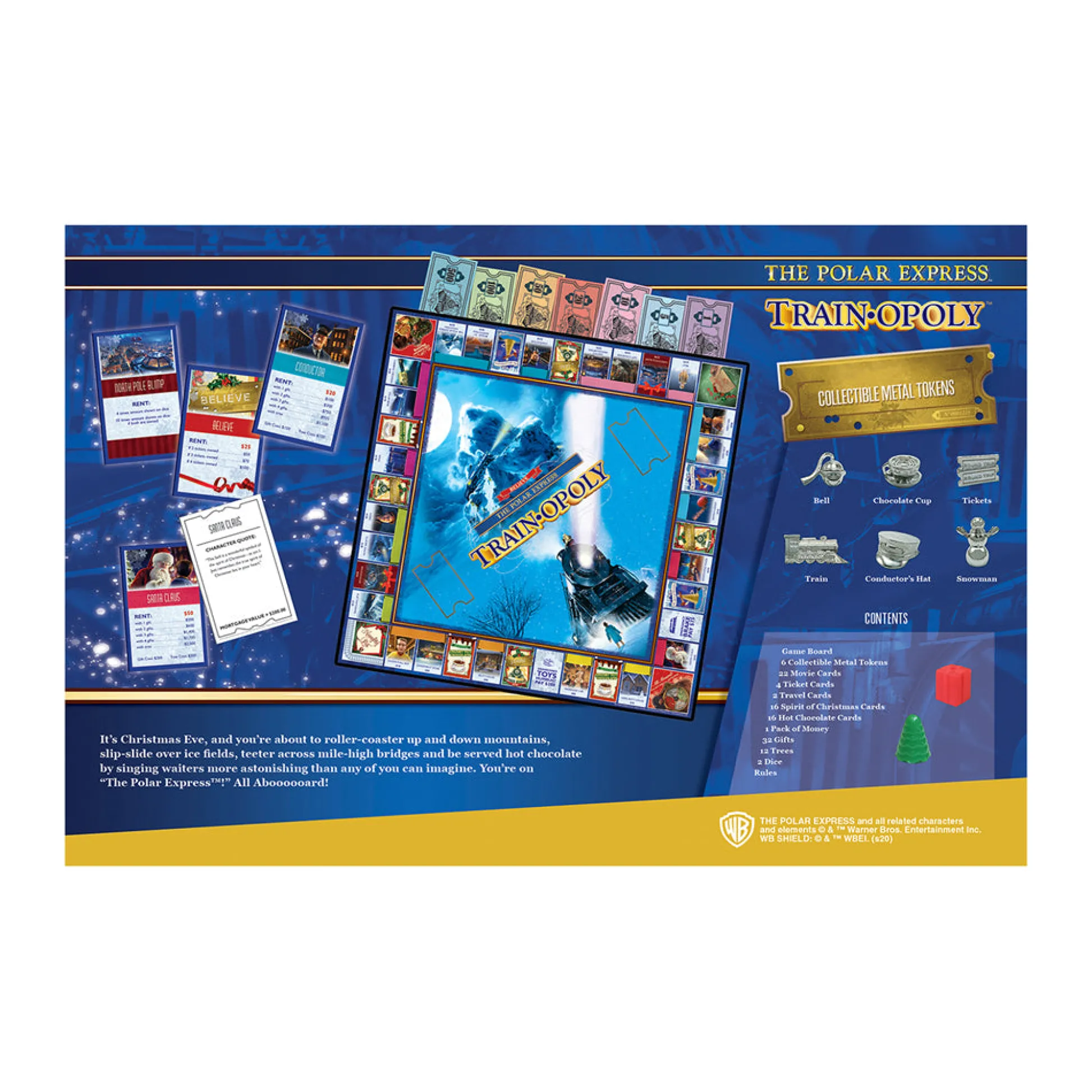 AreYouGame The Polar Express Train-Opoly Collector's Edition Board Game* Board Games|Role-Playing Games