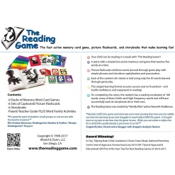 Educators Resource The Reading Game - 2nd Edition - Fast-Action Memory and Storybook Set*Kids Card Games|Kids Books