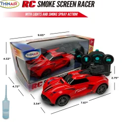 Flat River Group Thin Air Brands Hyper Drive RC Smoke Screen Racer - Red Light-Up Car with Vapor Mist* Rc Cars & Flight