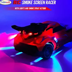 Flat River Group Thin Air Brands Hyper Drive RC Smoke Screen Racer - Red Light-Up Car with Vapor Mist* Rc Cars & Flight