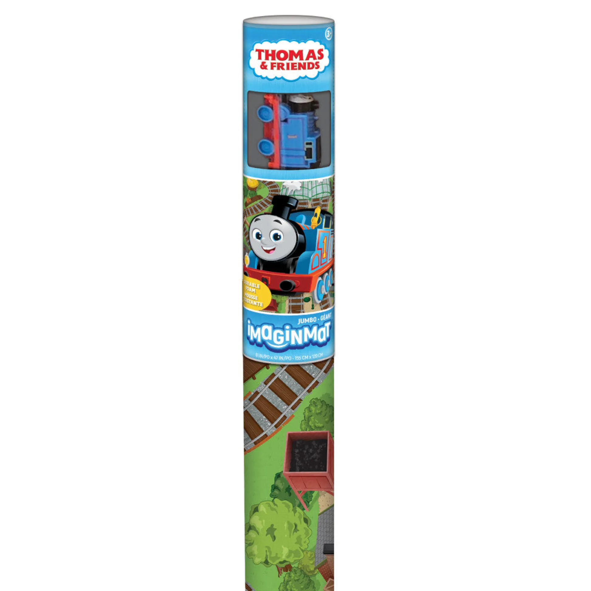 Flat River Group Thomas & Friends Imaginmat Jumbo Playmat with Toy Car, 47 x 61 inches* Preschool Education Toys & Activities|Preschool Vehicles