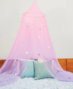 Flat River Group Three Cheers For Girls Butterfly Ombre Bed Canopy - Pink/Purple* Tents, Tunnels & Playhouses|Dress Up