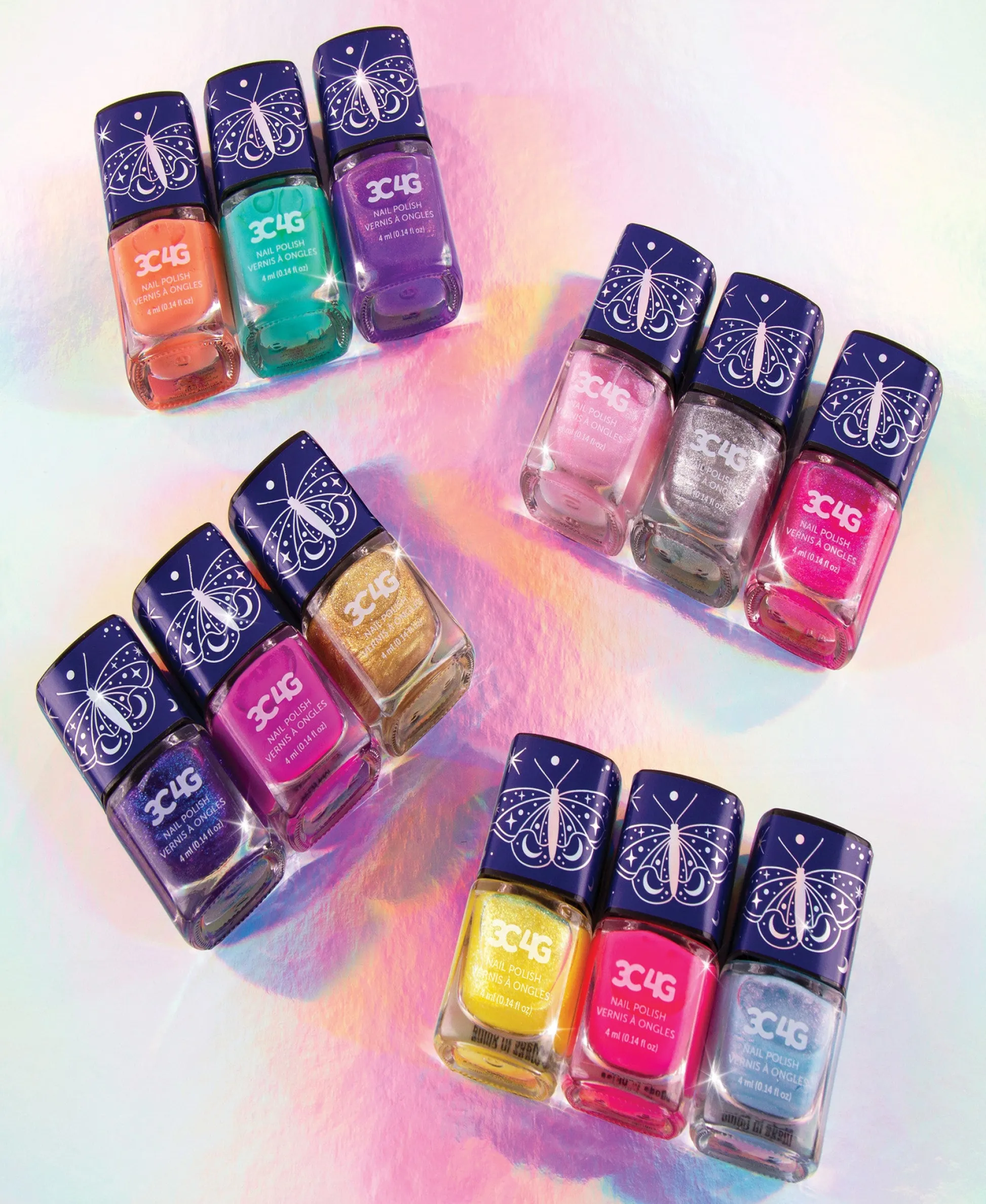 Flat River Group Three Cheers For Girls Celestial Collection Nail Polish Tower Set - 12 Colors* Drawing, Color & Painting