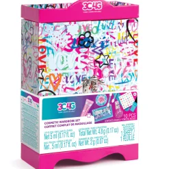 Flat River Group Three Cheers For Girls Graffiti Cosmetic Wardrobe Kit - Vibrant Makeup Set* Crafts & Activities