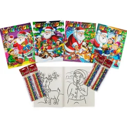 Flat River Group Three Little Twigs Christmas Coloring Set, 8-Piece Bundle, Ages 3+* Drawing, Color & Painting