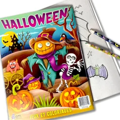 Flat River Group Three Little Twigs: Halloween 8pc Coloring Book & Pencil Bundle, Ages 3+*Kids Kids Books|Drawing, Color & Painting