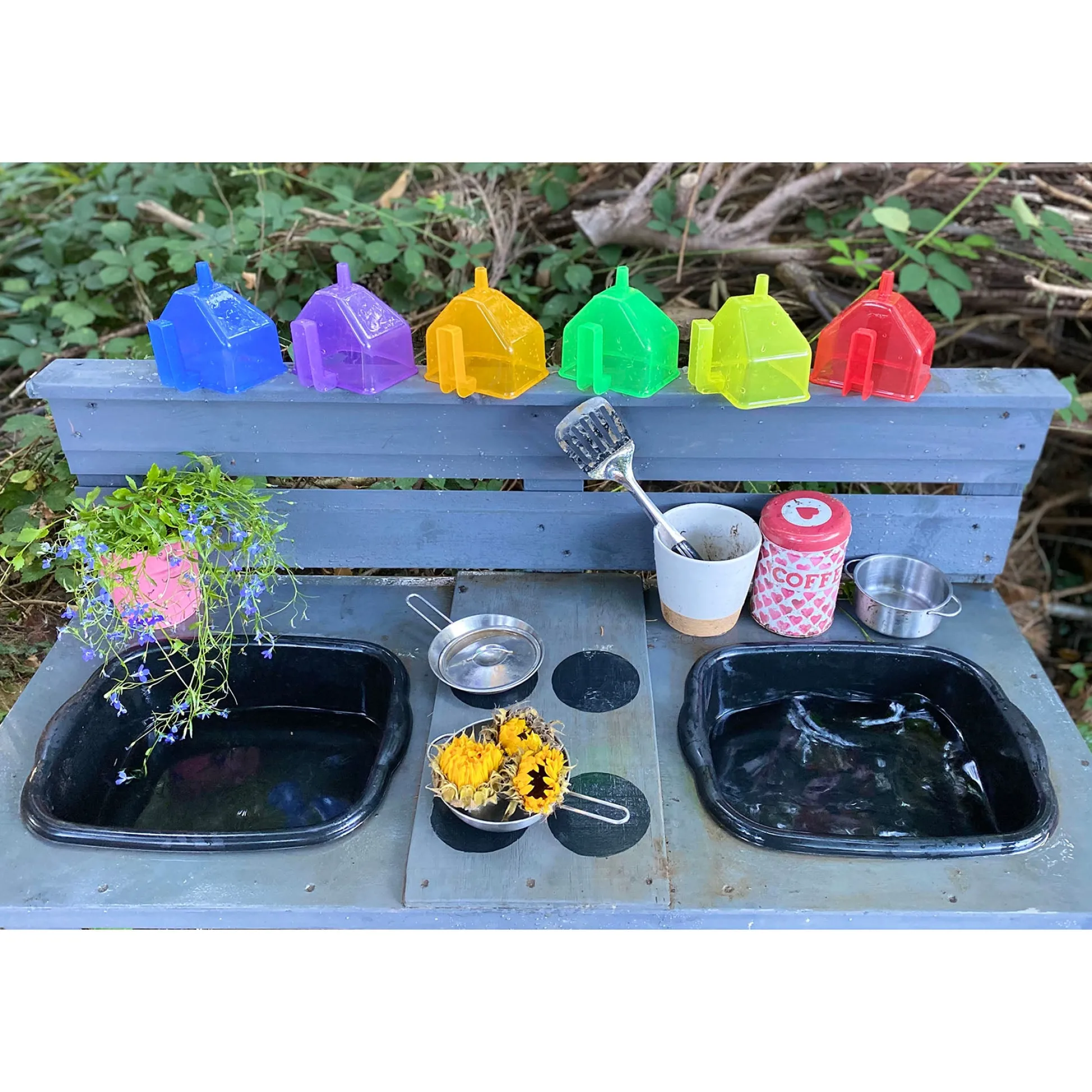 Educators Resource TickiT Colorful Translucent Funnels – Set of 6* Preschool Education Toys & Activities
