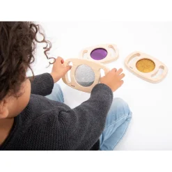 Educators Resource TickiT Easy Hold Glitter Panels - Sensory Set of 3 - Silver, Gold, Purple* Preschool Education Toys & Activities