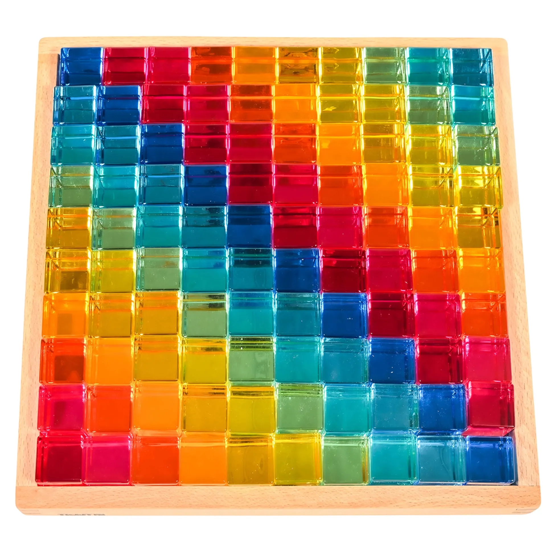 Educators Resource TickiT Gem Cube Mirror Tray - Colorful Sensory Exploration* Preschool Education Toys & Activities