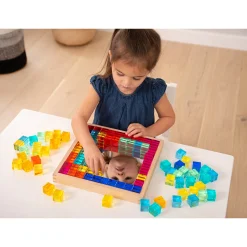 Educators Resource TickiT Gem Cube Mirror Tray - Colorful Sensory Exploration* Preschool Education Toys & Activities