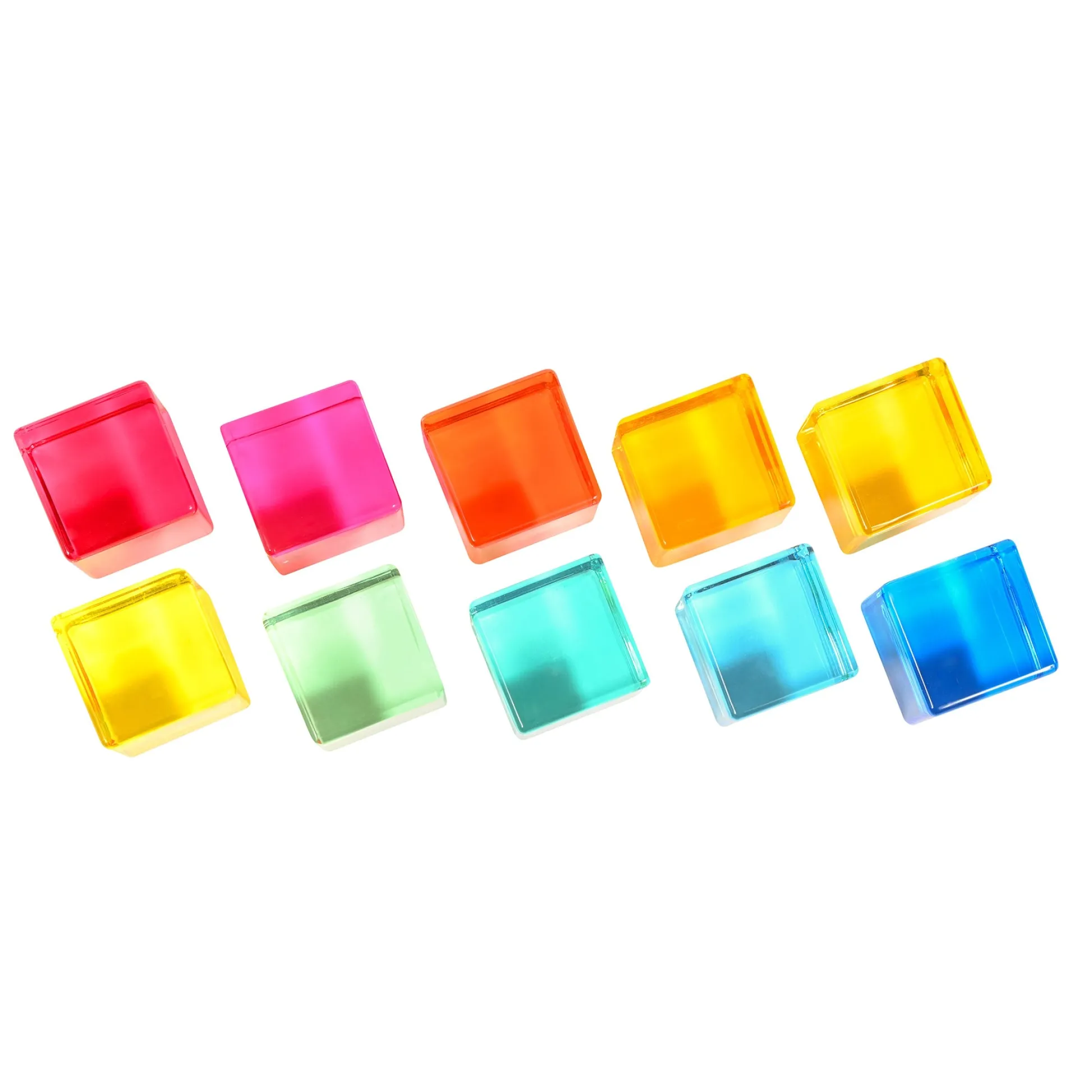 Educators Resource TickiT Gem Cubes - Colorful Learning Fun Set of 10* Blocks, Sorting & Stacking Toys|Preschool Education Toys & Activities