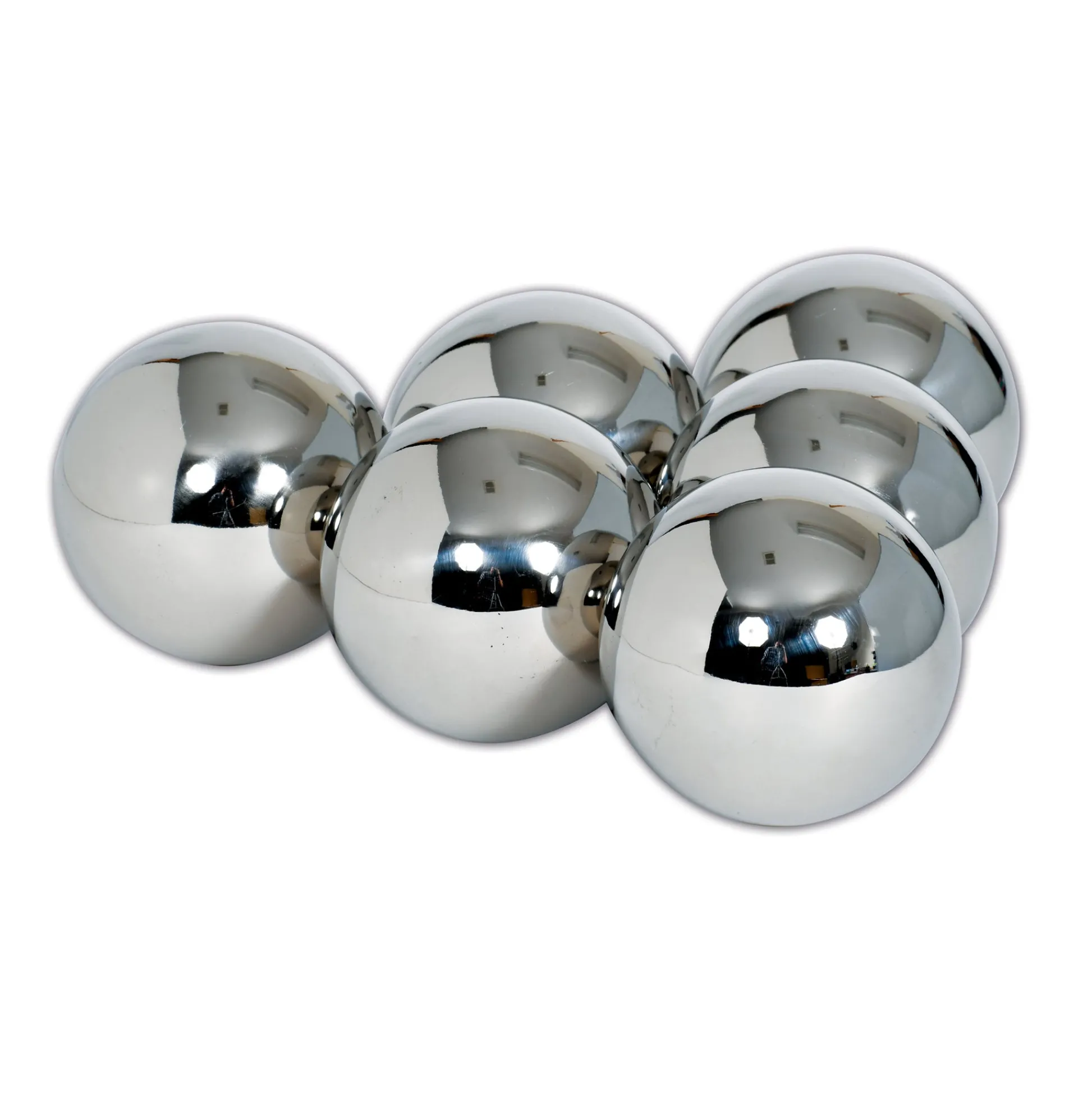Educators Resource TickiT Mystery Sensory Balls - Set of 6: Reflective Stainless Steel* Preschool Education Toys & Activities