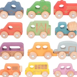 Educators Resource TickiT Rainbow Wooden Vehicles – Colorful Toddler Playset* Preschool Vehicles|Preschool Education Toys & Activities