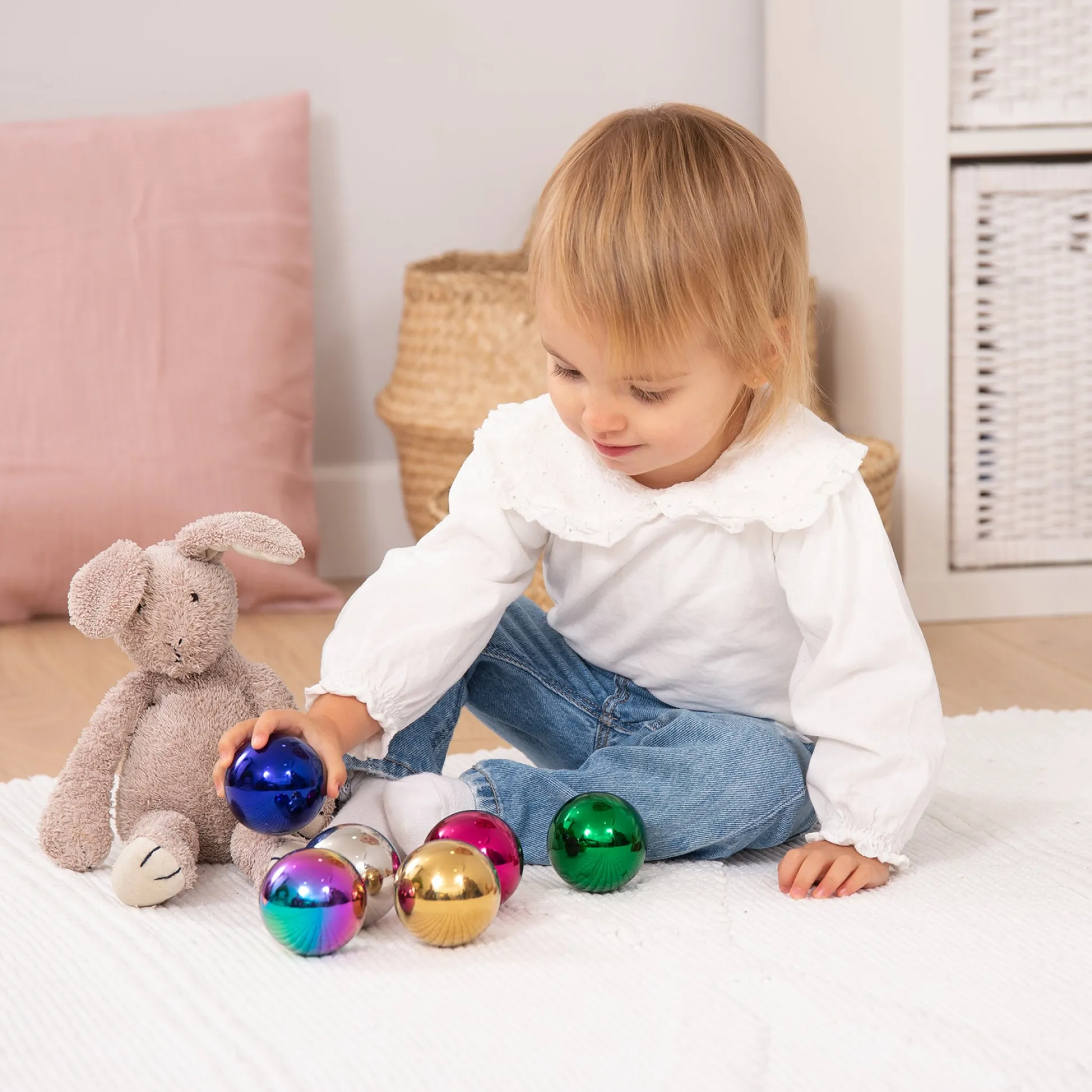 Educators Resource TickiT Sensory Reflective Color Mystery Balls - Set of 6* Preschool Education Toys & Activities