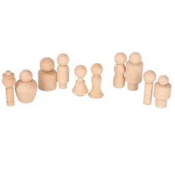 Educators Resource TickiT Wooden Community Figures - Set of 10 - Creative Play for Toddlers* Preschool Figures & Playsets|Preschool Education Toys & Activities