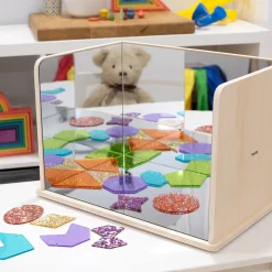 Educators Resource TickiT Wooden Exploratory Mirror - Interactive Discovery Panels* Preschool Education Toys & Activities