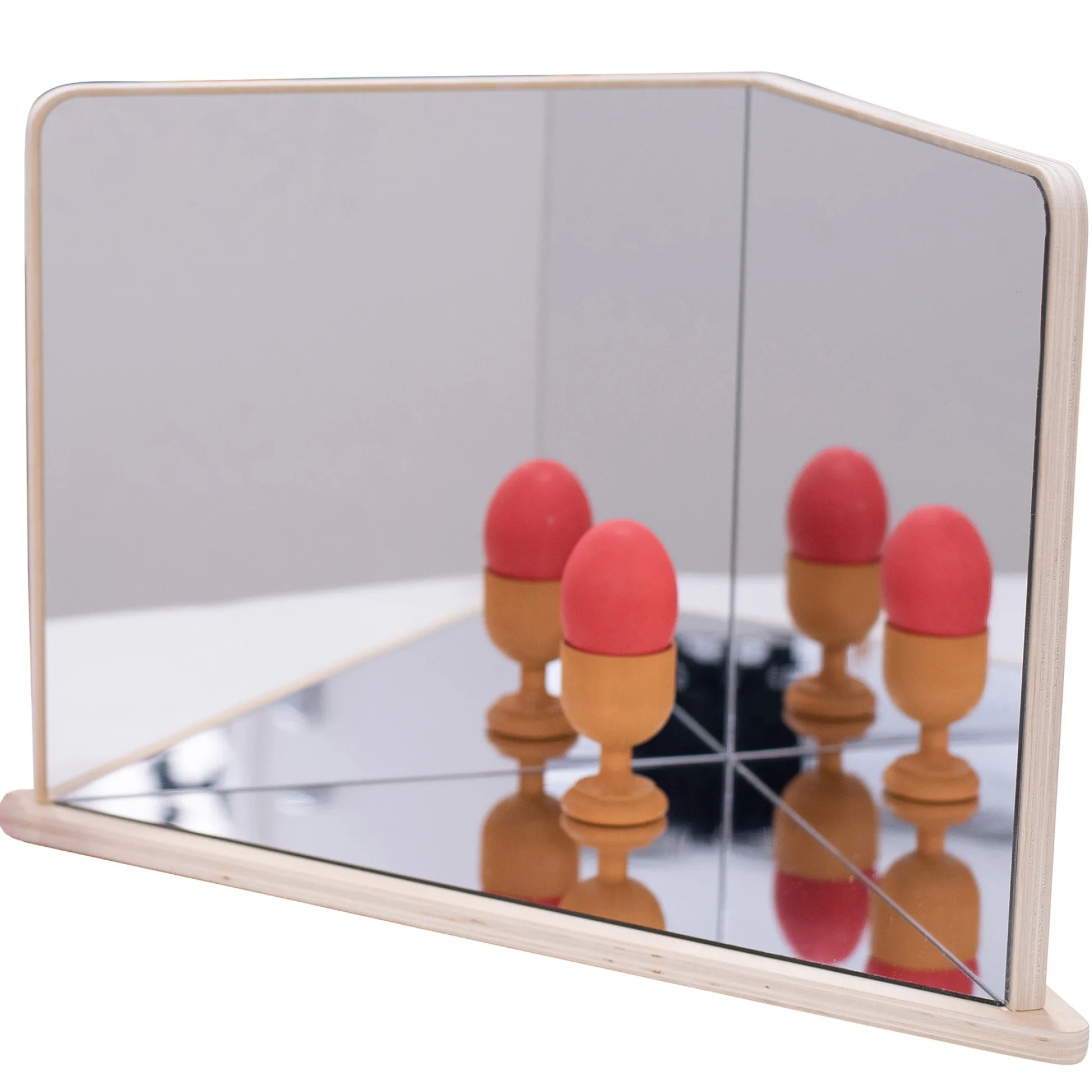 Educators Resource TickiT Wooden 4-Way Mirror - Sensory Reflection Play* Preschool Education Toys & Activities